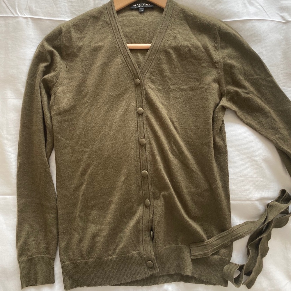 Cashmere Cardigan by Marlowe, Made in Italy.